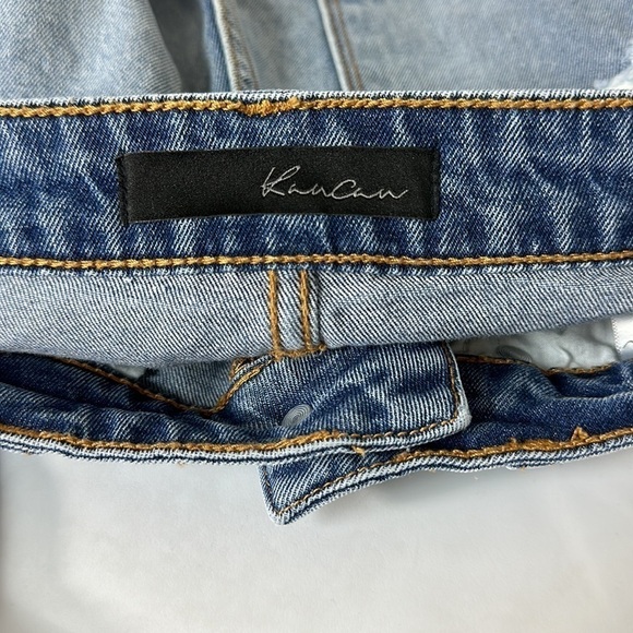 KanCan Relaxed Boyfriend High Rise Hem Detail Size 25 - Picture 6 of 8